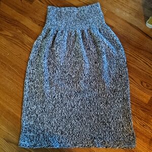 Chic Heathered Medium Weight Knit Pencil Skirt Size L